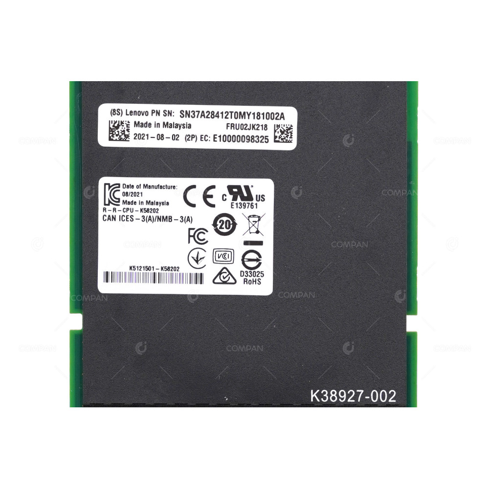 02JK218  LENOVO E810-DA2 DUAL PORT 10/25G SFP28 OCP ADAPTER FOR THINKSYSTEM